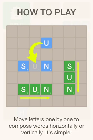 Скачать Word Monster Puzzle на Андроид — Безлимитные подсказки и жизни — скриншот 2