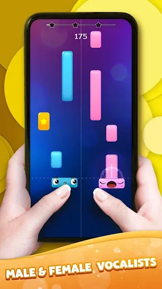 Скачать Duet Tiles: Dual Vocal Music MOD APK — Безлимитные ноты и все песни открыты — скриншот 3