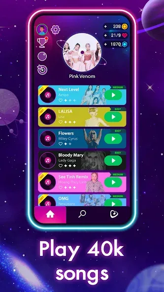 Скачать Dancing Road: Color Ball Run! — Модификация Безлимитные жизни и все скины — скриншот 2