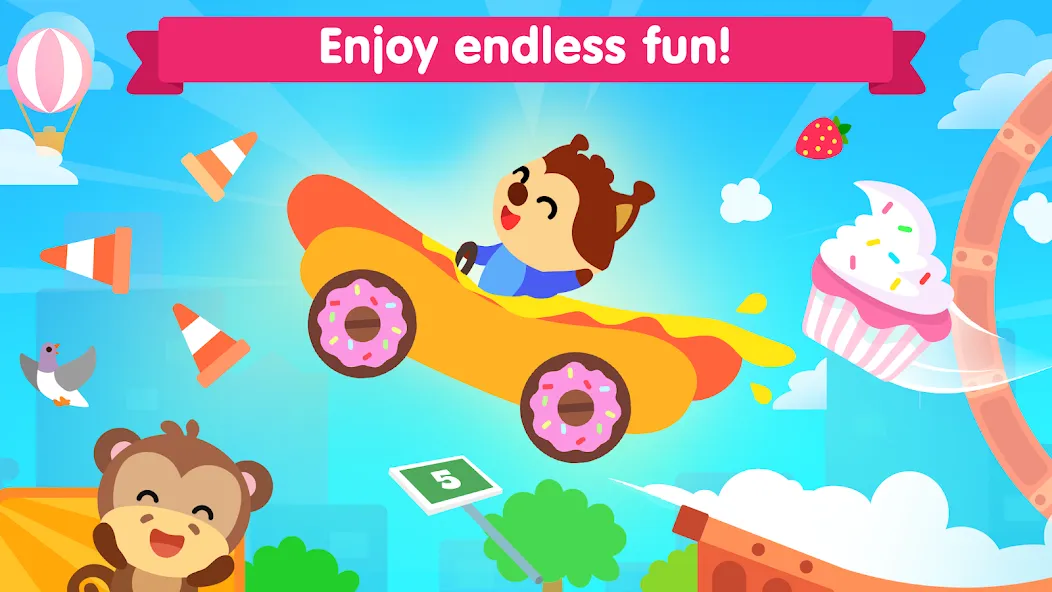 Скачать взлом Car games for kids & toddler на Андроид — Без рекламы, открыты все машины — скриншот 3