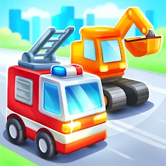 Скачать взлом Car games for kids & toddler на Андроид — Без рекламы, открыты все машины