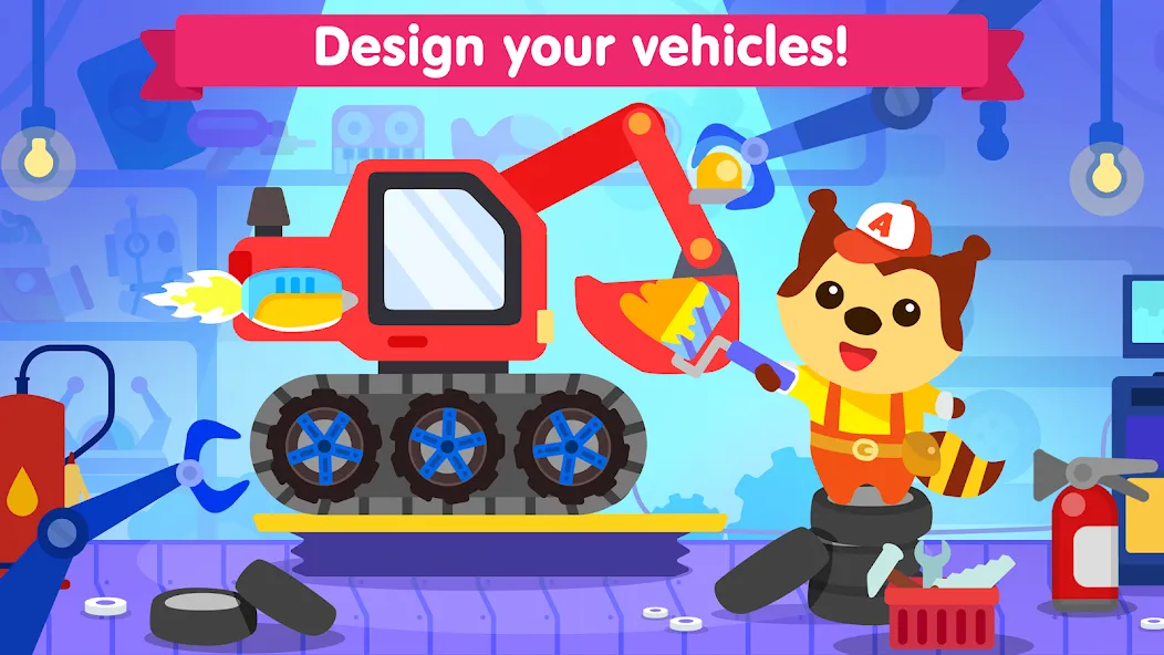Взлом Car games for toddlers & kids — Разблокированы все машинки — скриншот 1
