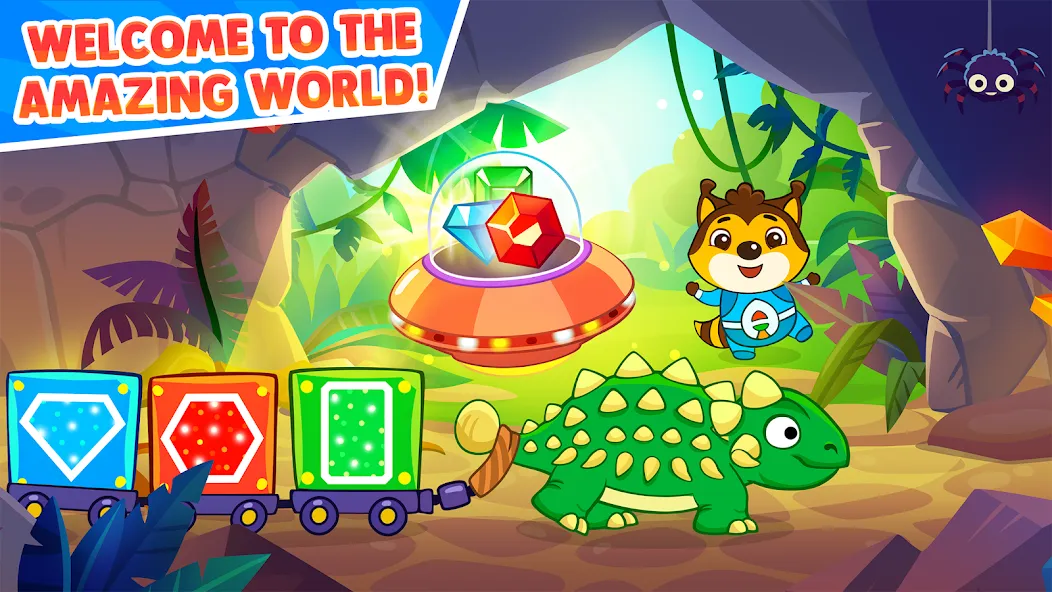 Взлом Dinosaur games for toddlers — Разблокированы все динозавры и игры — скриншот 1