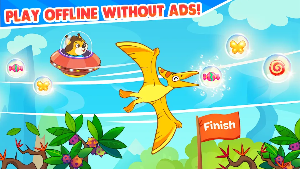 Взлом Dinosaur games for toddlers — Разблокированы все динозавры и игры — скриншот 5