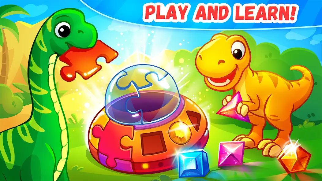 Dinosaur games for kids age 2 на Андроид — Все динозавры и уровни открыты — скриншот 2