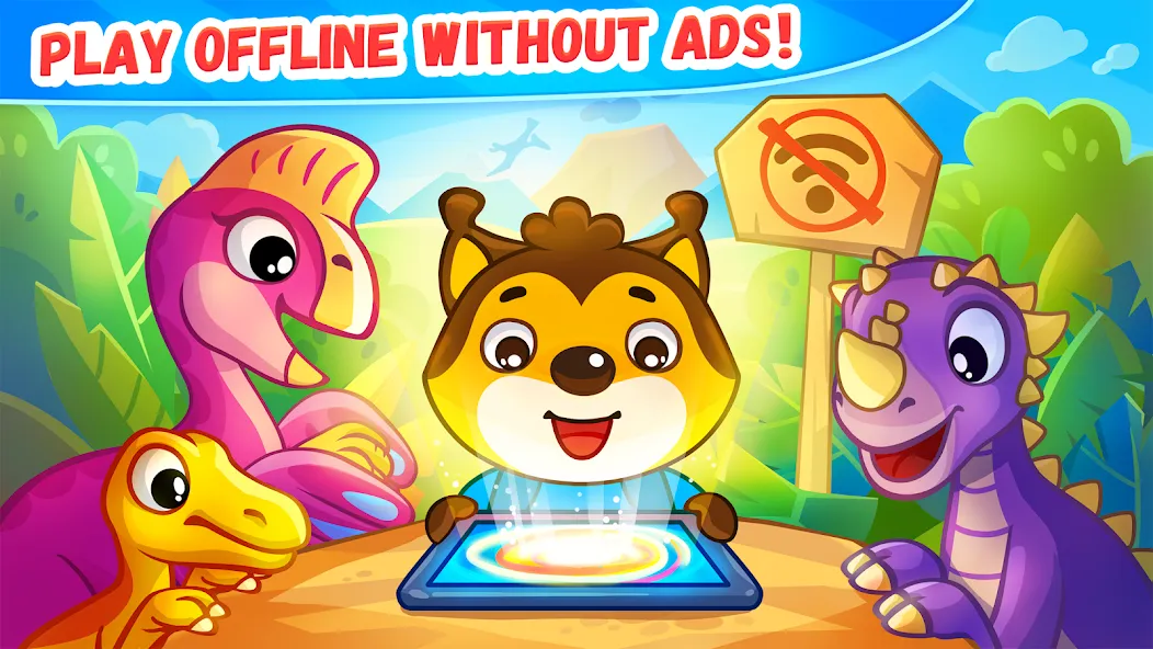Dinosaur games for kids age 2 на Андроид — Все динозавры и уровни открыты — скриншот 5