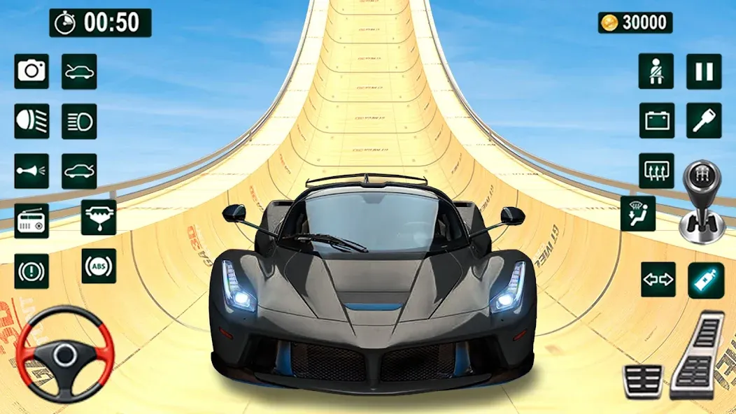 GT Car Stunt 3D: Ramp Car Game Mod APK Безлимитные деньги и все машины открыты — Скачать на Андроид — скриншот 2