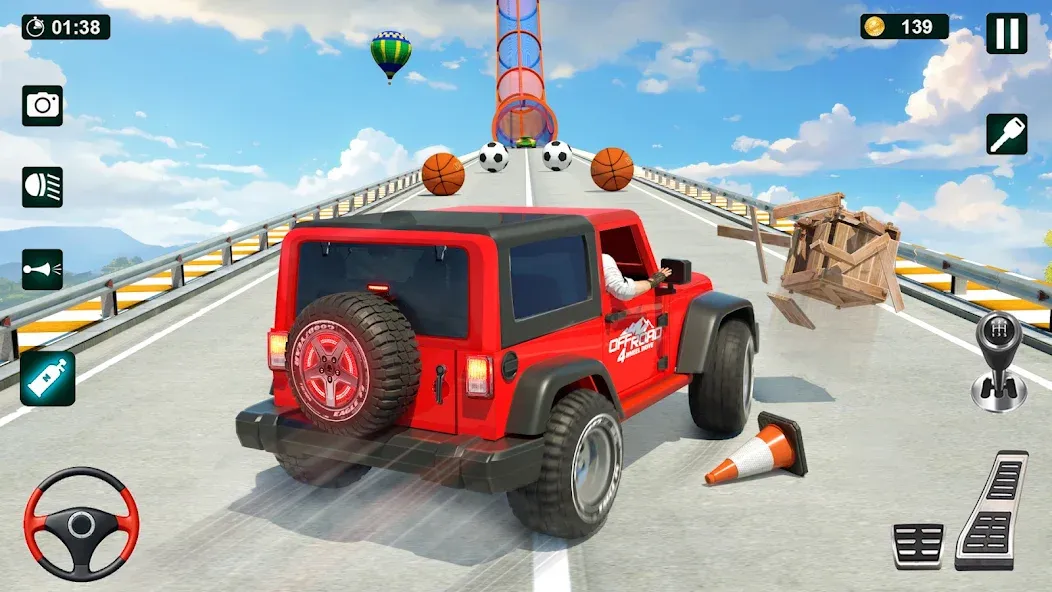 GT Car Stunt 3D: Ramp Car Game Mod APK Безлимитные деньги и все машины открыты — Скачать на Андроид — скриншот 3