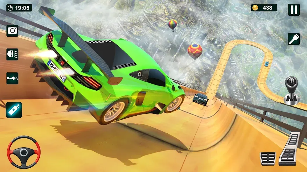 GT Car Stunt 3D: Ramp Car Game Mod APK Безлимитные деньги и все машины открыты — Скачать на Андроид — скриншот 5