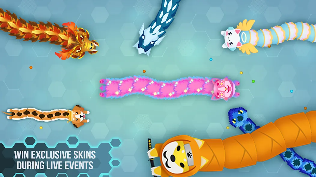 Скачать Snake.io - Fun Snake .io Games на Android — Без рекламы и много скинов — скриншот 3 Скачать Snake.io - Fun Snake .io Games на Android — Без рекламы и много скинов — скриншот 3