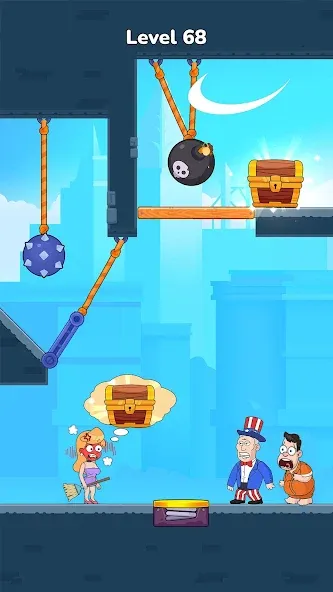 Скачать Cut Master: Fun Rope Cut Game — Модификация Без рекламы и все уровни — скриншот 2