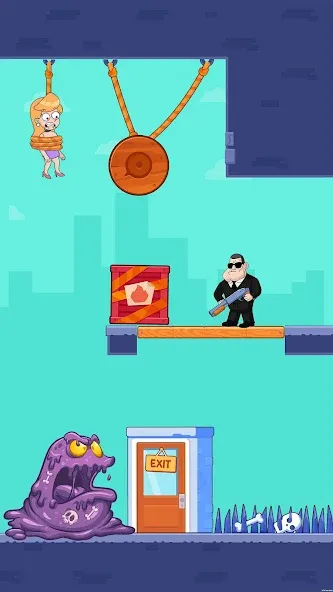 Скачать Cut Master: Fun Rope Cut Game — Модификация Без рекламы и все уровни — скриншот 3