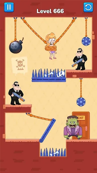 Скачать Cut Master: Fun Rope Cut Game — Модификация Без рекламы и все уровни — скриншот 5