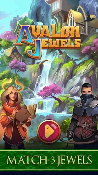 Взлом Avalon Jewels Match-3 — Безлимитные монеты и жизни — скриншот 1