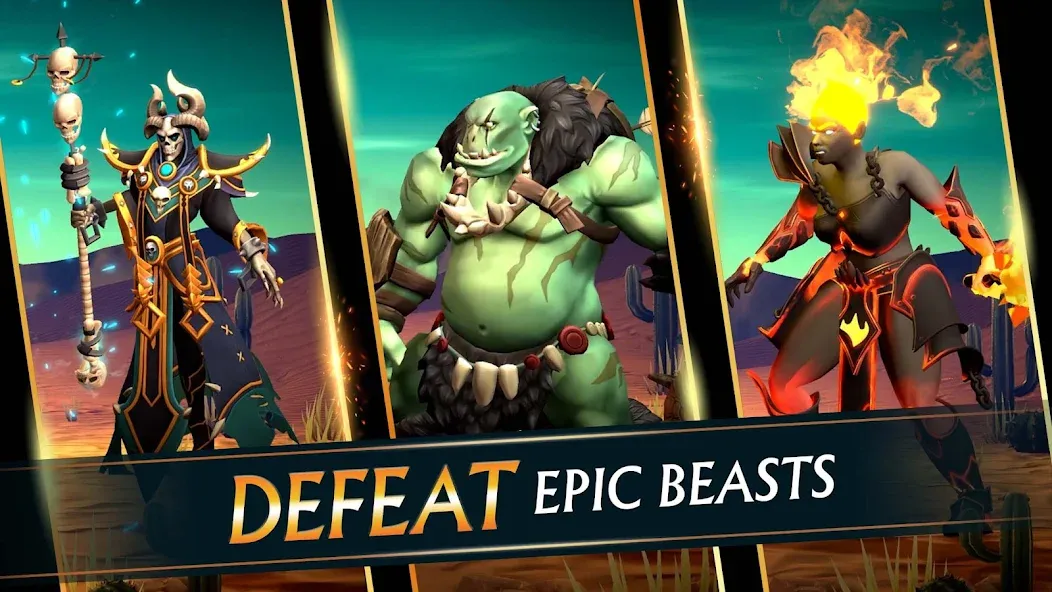 Скачать Puzzle Quest 3 - Match 3 RPG — Безлимитные ресурсы и урон — скриншот 4