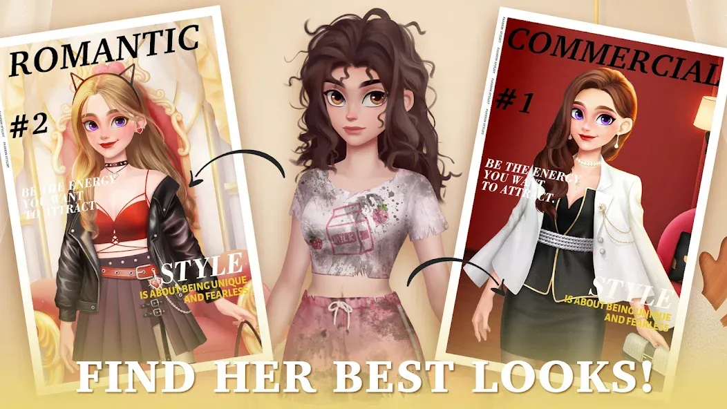 Fantasy Stylist: Match 3 (Мод Безлимитные монеты и жизни) — скриншот 2