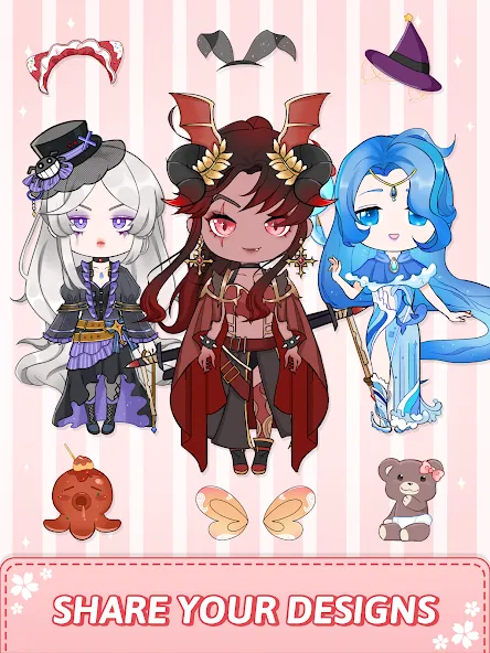 Скачать Vivi Story - Dress Up Game — Много монет и все наряды открыты — скриншот 2
