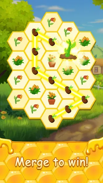 Скачать Honey Bottles - merge puzzle на телефон — Безлимитные ходы и бонусы — скриншот 2