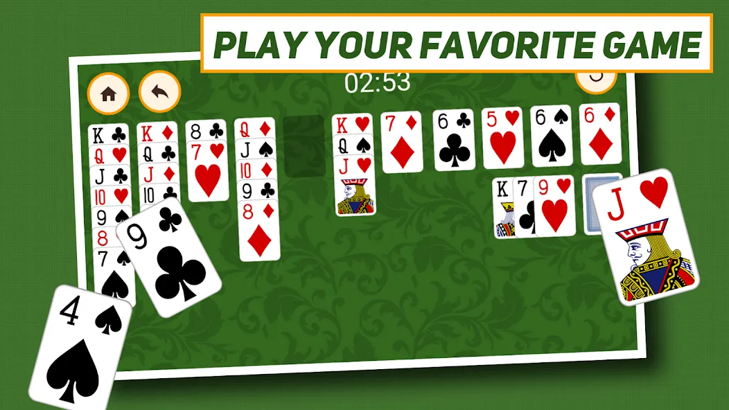 Скачать Klondike Solitaire: Classic с модом — Без рекламы и подсказки доступны — скриншот 5
