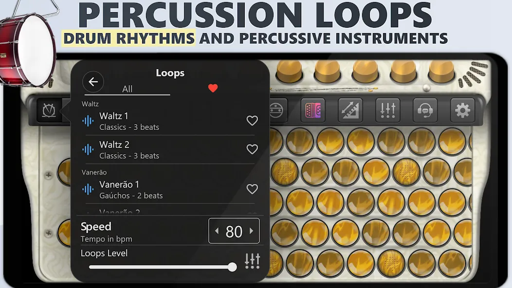 Accordion Chromatic Button — Мод: Хроматические кнопки без ограничений — скриншот 3