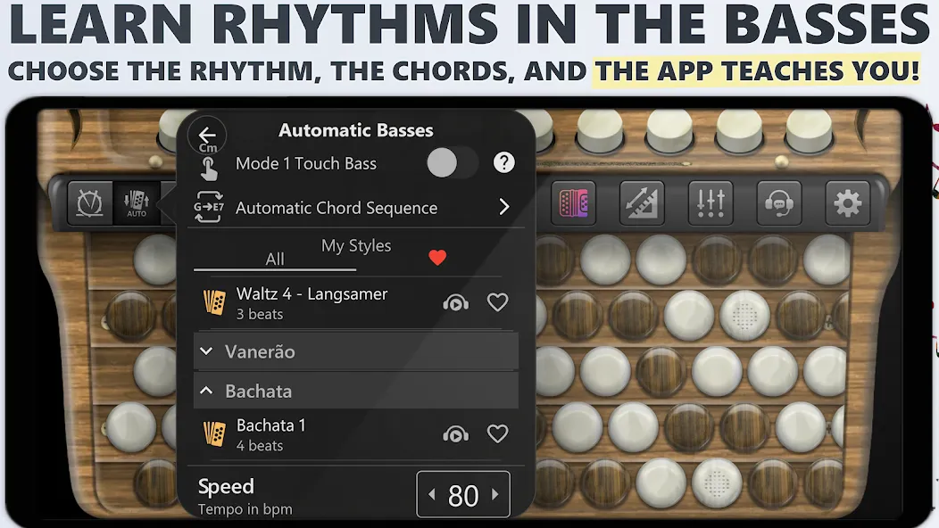 Accordion Chromatic Button — Мод: Хроматические кнопки без ограничений — скриншот 4