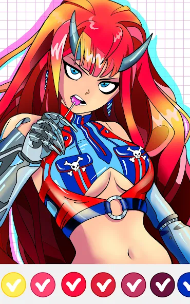 Скачать Anime Manga Color by Numbers на Андроид — Все раскраски и подсказки открыты — скриншот 1 Скачать Anime Manga Color by Numbers на Андроид — Все раскраски и подсказки открыты — скриншот 1