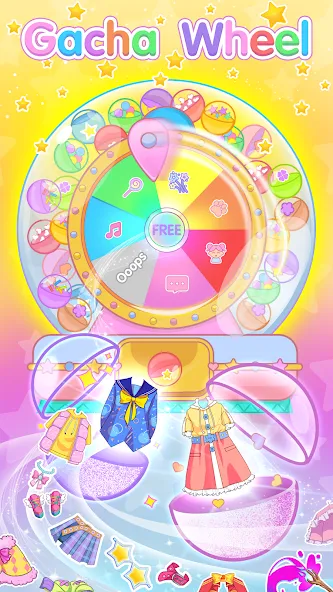 Chibi Doll Dress Up Games — Мод: Открыты все наряды и аксессуары — скриншот 2