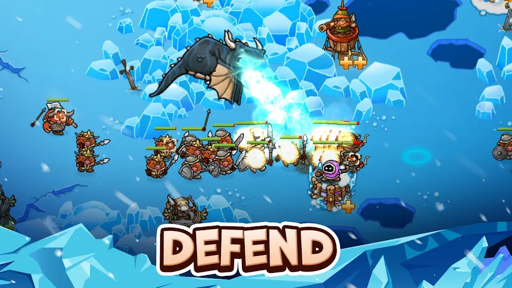 Crazy Defense Heroes - TD Game на Андроид — Безлимитные монеты и открытые герои — скриншот 1
