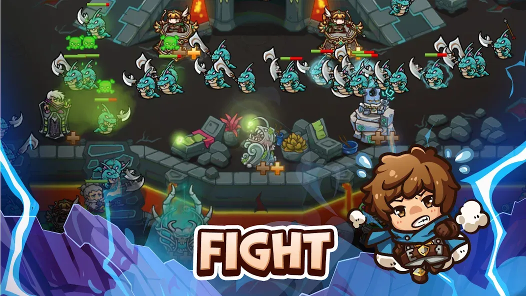Crazy Defense Heroes - TD Game на Андроид — Безлимитные монеты и открытые герои — скриншот 3