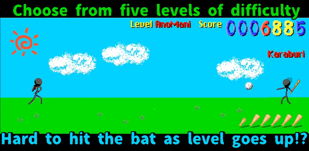 Makyu-san: Casual Batting Game (Мод Безлимитные деньги и улучшенные удары) — скриншот 3