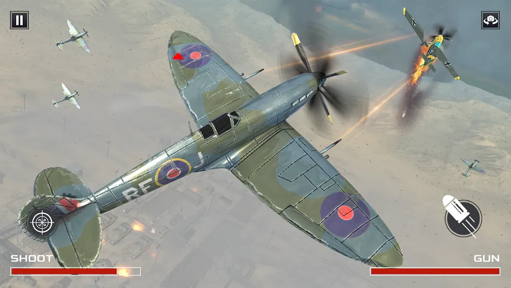Скачать FPS War Games- Aircrafts Games — Модификация Много оружия и боеприпасов — скриншот 4