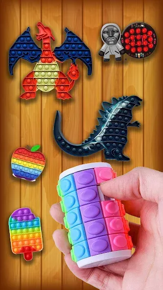 Antistress: Pop It Games 3D — Мод: Все уровни и без рекламы — скриншот 4