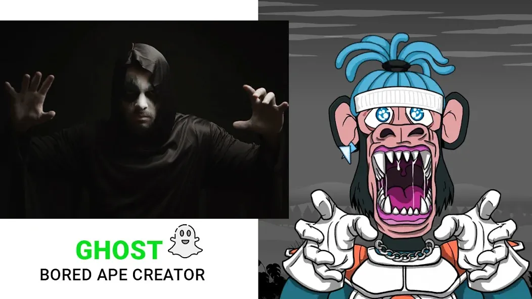 Взломанная Bored Ape Maker - NFT Art на Андроид — Открыты все предметы и фоны — скриншот 5