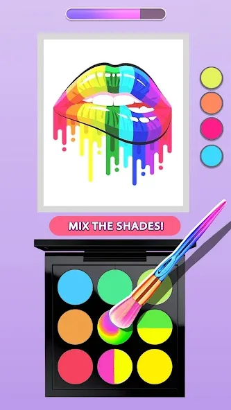 Скачать Makeup Kit - Color Mixing (Мод: Безлимитные деньги и все предметы) на Андроид — скриншот 1
