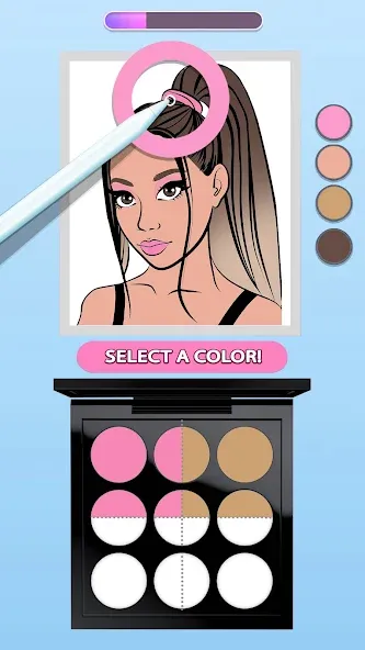Скачать Makeup Kit - Color Mixing (Мод: Безлимитные деньги и все предметы) на Андроид — скриншот 2