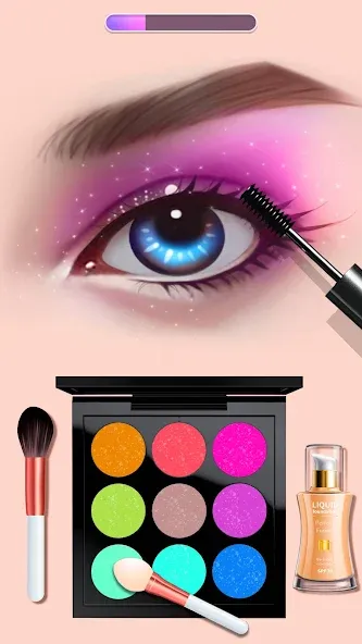 Скачать Makeup Kit - Color Mixing (Мод: Безлимитные деньги и все предметы) на Андроид — скриншот 3