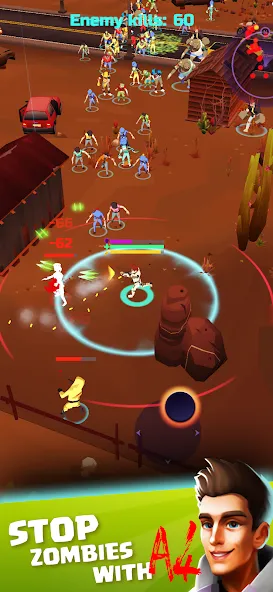 Скачать взломанную A4 vs Zombies - ZomBattle — Много денег и ресурсов — скриншот 5