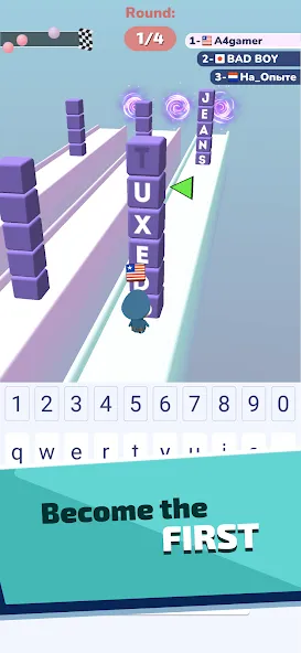 A4 Typer - Play and increase y (Мод Быстрый прогресс и все уровни) — скриншот 3 A4 Typer - Play and increase y (Мод Быстрый прогресс и все уровни) — скриншот 3