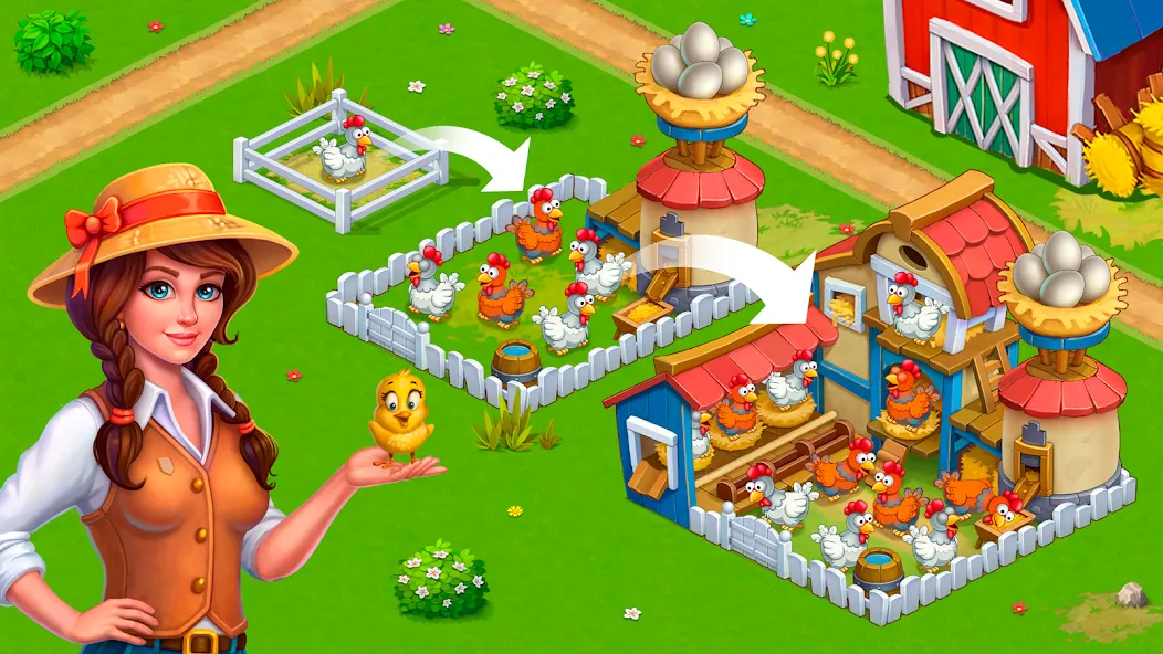 Скачать взломанную Idle Farmer: Mine Game — Безлимитные деньги и ресурсы — скриншот 2