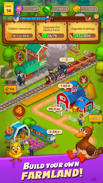 Скачать взломанную Idle Farmer: Mine Game — Безлимитные деньги и ресурсы — скриншот 5