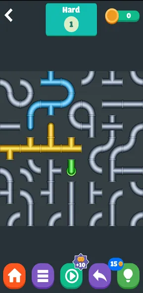 Взломанная Color Plumber на Андроид — Без рекламы и все уровни открыты — скриншот 4