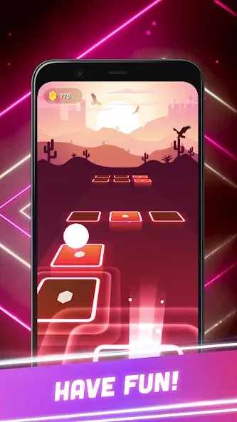 Hop Tiles 3D: Hit music game MOD — Открыты все песни и уровни на Андроид — скриншот 4