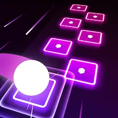 Hop Tiles 3D: Hit music game MOD — Открыты все песни и уровни на Андроид