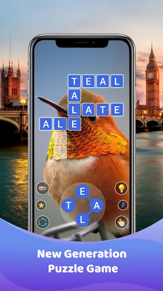 Скачать взлом Word Game : Crossword на Андроид — Подсказки и уровни без ограничений — скриншот 5