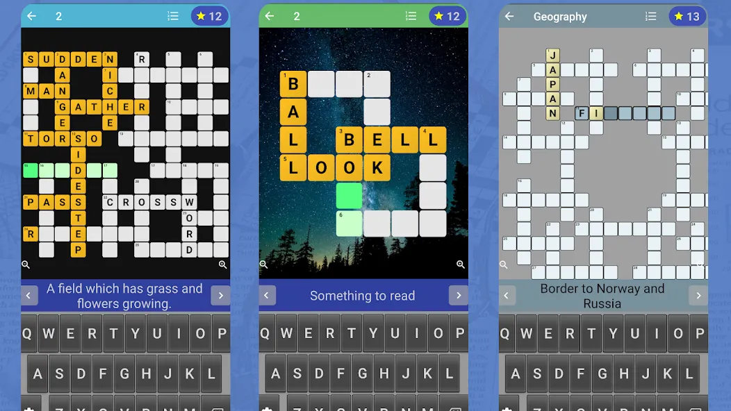 English Crossword puzzle — Мод: Подсказки и уровни без ограничений — скриншот 1
