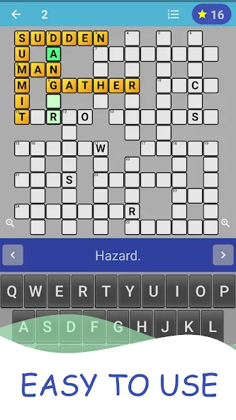 English Crossword puzzle — Мод: Подсказки и уровни без ограничений — скриншот 2