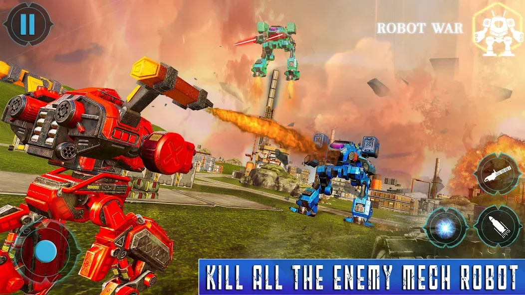 Скачать Spider Mech Wars - Robot Game MOD APK — Безлимитные деньги и мощные роботы — скриншот 1