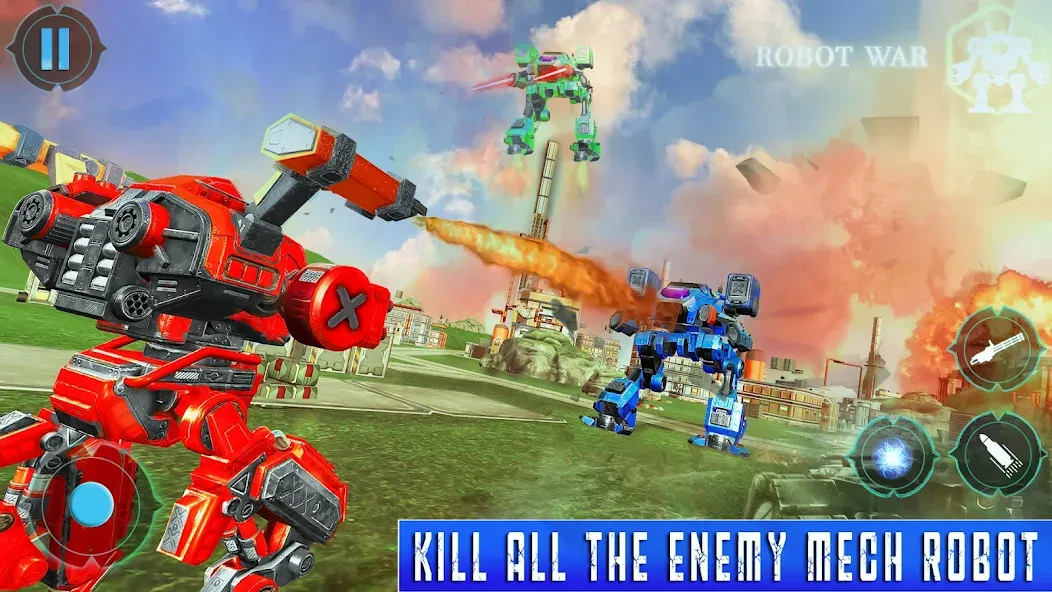 Скачать Spider Mech Wars - Robot Game MOD APK — Безлимитные деньги и мощные роботы — скриншот 2