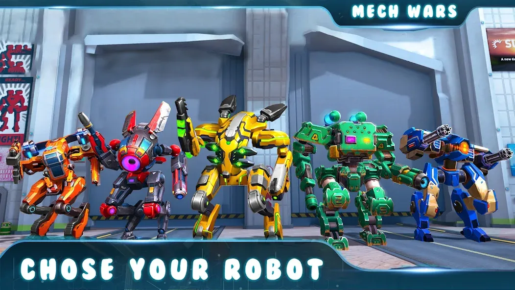 Скачать Spider Mech Wars - Robot Game MOD APK — Безлимитные деньги и мощные роботы — скриншот 3