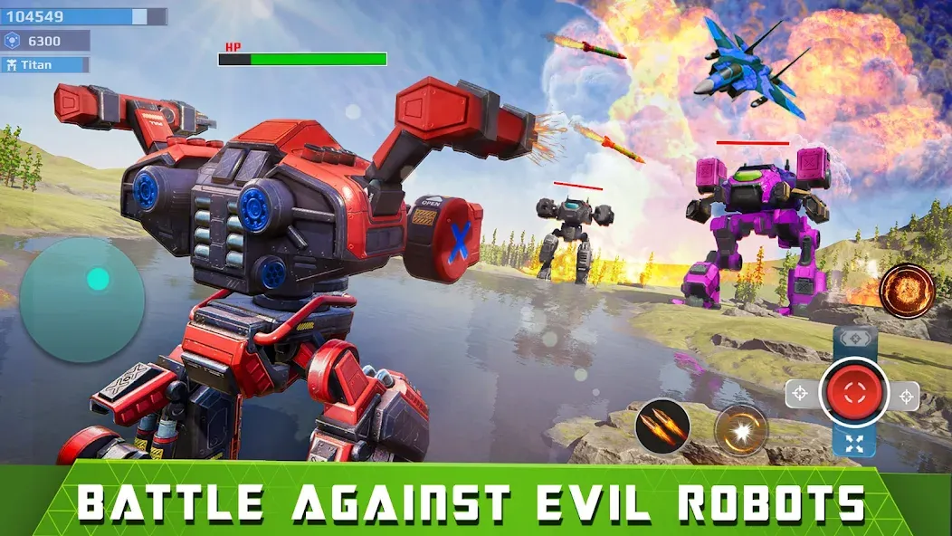 Mech Robot Wars - Multi Robot — Безлимитные деньги и роботы — скриншот 1